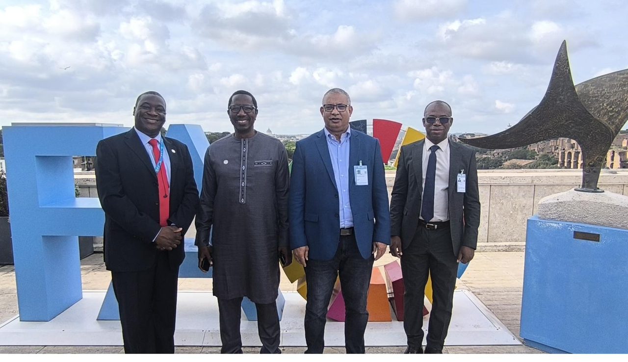 With colleagues at FAO headquarters in Rome